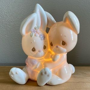 Vintage Precious Moments 1993 Bunny Lamp